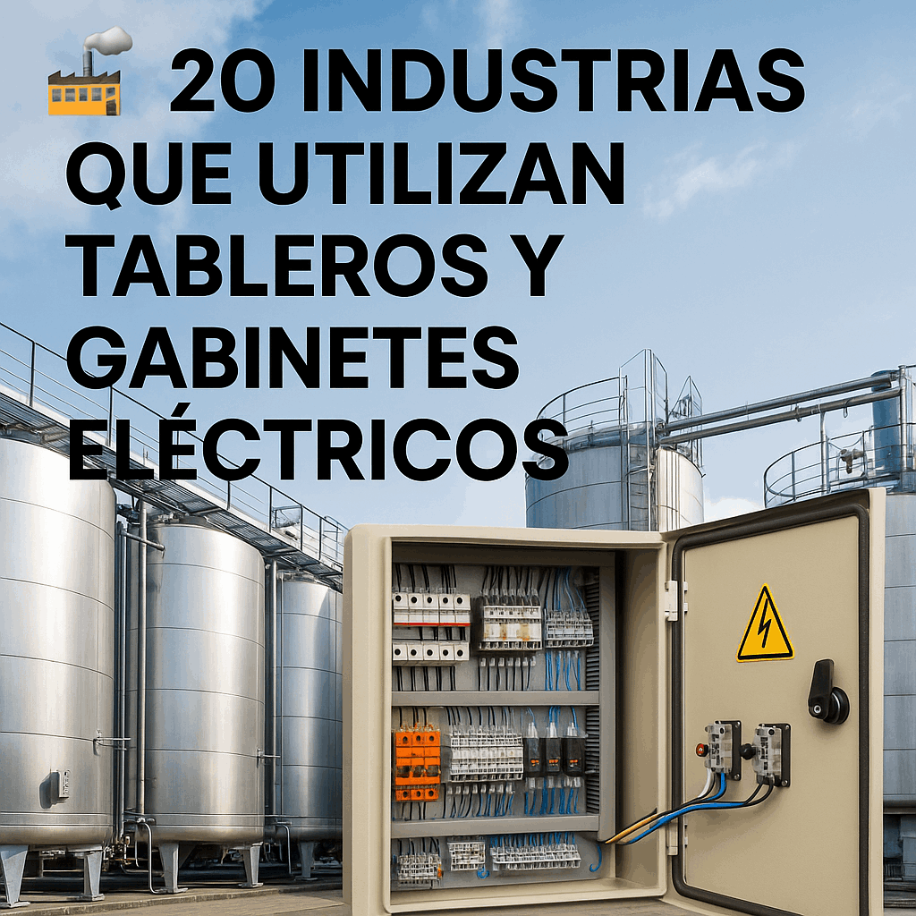 20 Industrias que Utilizan Tableros y Gabinetes Eléctricos